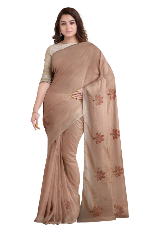 Jack Williams Embroidery Print Saree with Blouse