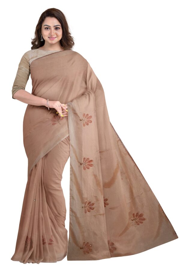 Jack Williams Embroidery Print Saree with Blouse