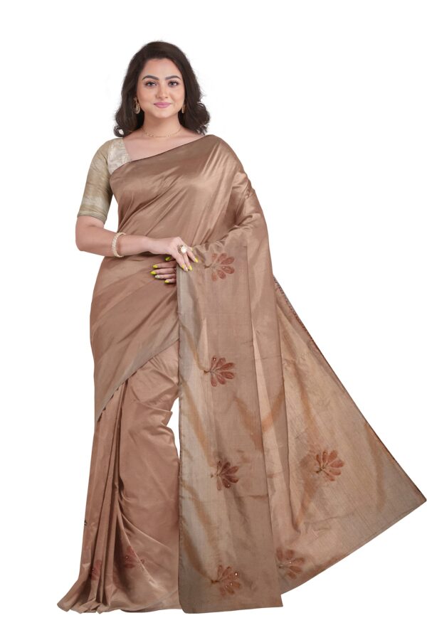 Jack Williams Embroidery Print Saree with Blouse