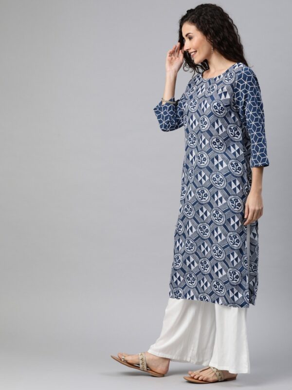 Anouk Women Printed Straight Kurta