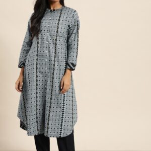 Sangria Women Printed A-Line Kurta