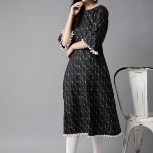 HERE&NOW Women Printed A-Line Kurta