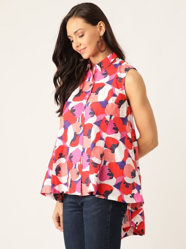 Sangria Women Regular Fit Printed Casual Shirt