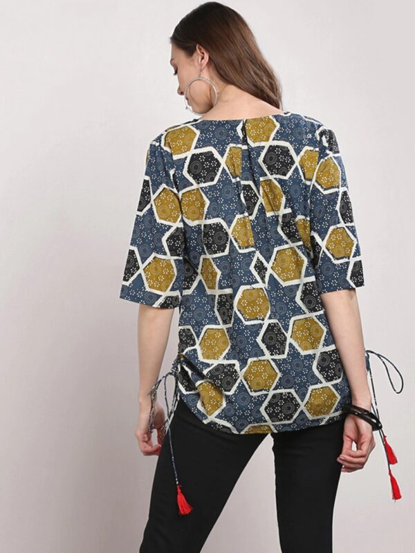 Sangria Women Printed Pure Cotton Top