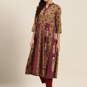 Moda Rapido Women Pure Cotton Printed Anarkali Kurta