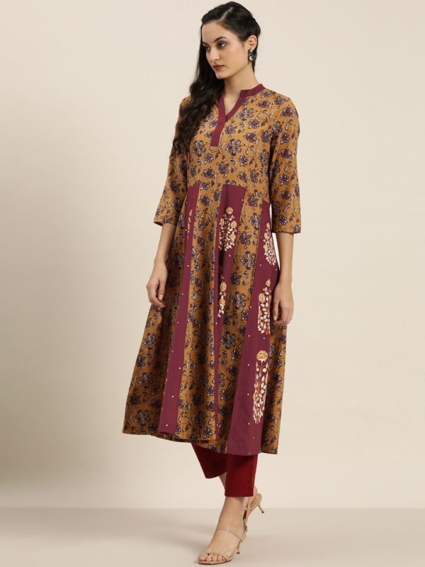 Moda Rapido Women Pure Cotton Printed Anarkali Kurta