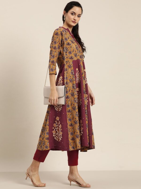 Moda Rapido Women Pure Cotton Printed Anarkali Kurta