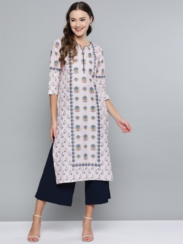 HERE&NOW Women Printed Straight Kurta