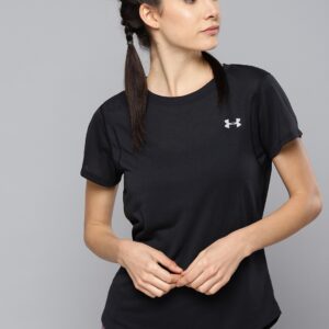 UNDER ARMOUR Women Solid Streaker 2.0 T-shirt