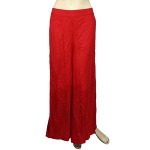 MELANGE Solid Palazzo Pants