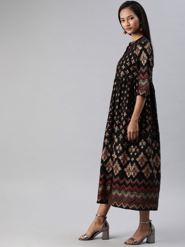 Anouk Women Woven Design A-Line Kurta