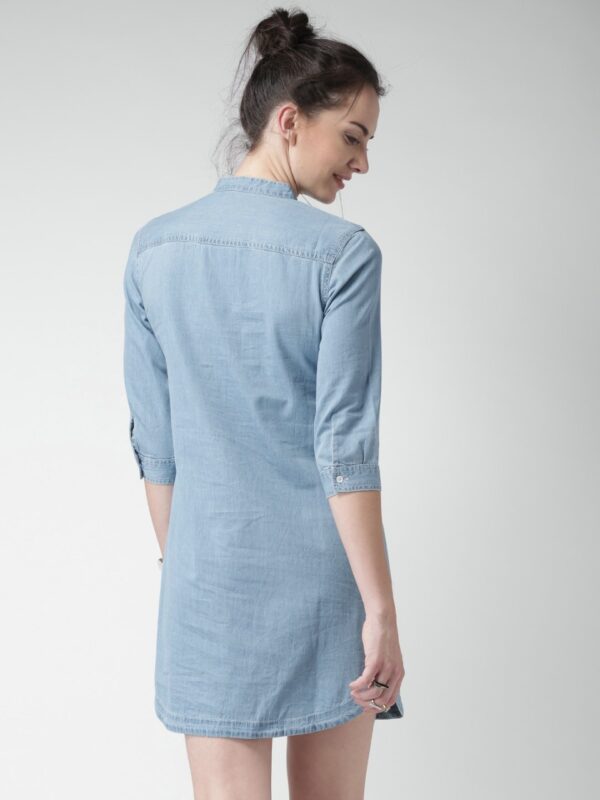 Mast & Harbour Blue Denim Shirt Dress