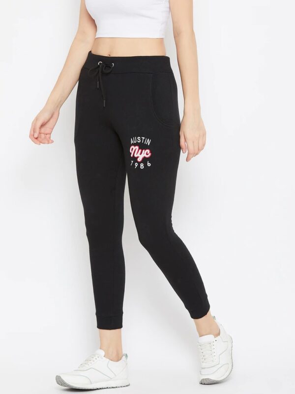 Austin Wood Women"s Black Track Pant