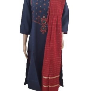 Catchy Women Kurta set with Palazzo and Dupatta