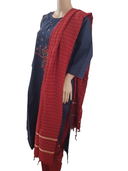 Catchy Women Kurta set with Palazzo and Dupatta