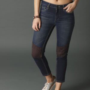 Roadster Women Skinny Fit Mid-Rise Cropped Jeans