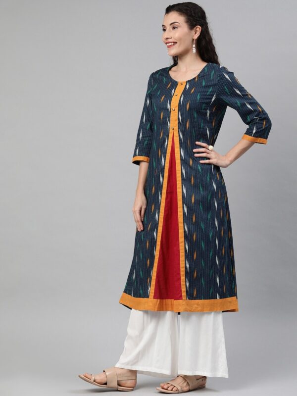 Anouk Women Striped A-Line Kurta