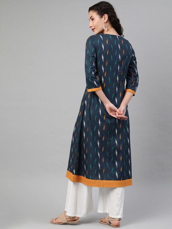 Anouk Women Striped A-Line Kurta