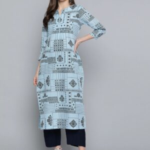 Here&now Women Ethnic Motifs Printed Kurta