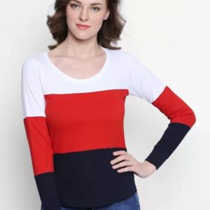 THE DRY STATE Color Block Women Round Neck T-Shirt