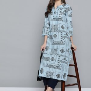 Here&now Women Ethnic Motifs Printed Kurta