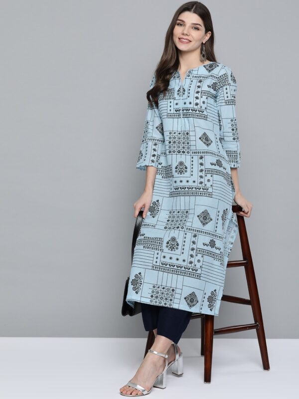 Here&now Women Ethnic Motifs Printed Kurta