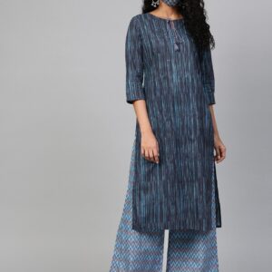 HERE&NOW Women Printed Kurta with Palazzos