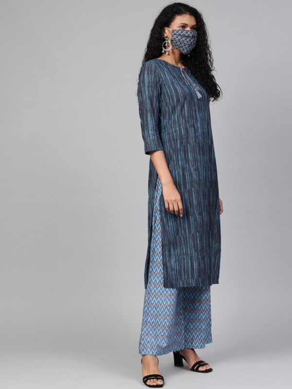 HERE&NOW Women Printed Kurta with Palazzos