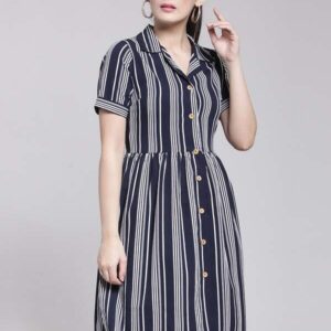 Pluss Navy Blue Women Dress