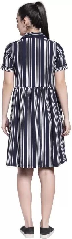 Pluss Navy Blue Women Dress