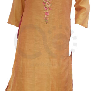 Avaasa Women"s Long Mustard Kurta