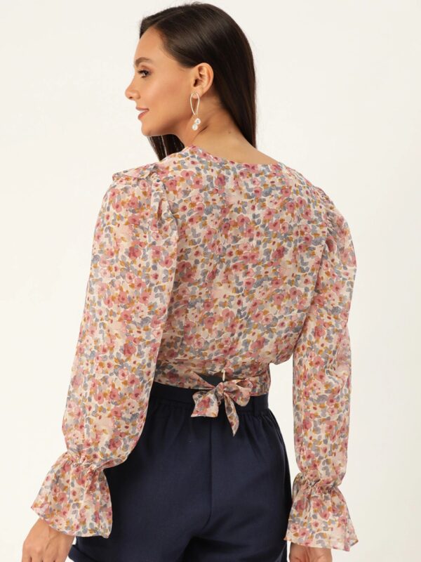 20Dresses Floral Crop Wrap Top