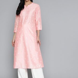 HERE&NOW Women Polka Dot Printed A-Line Kurta