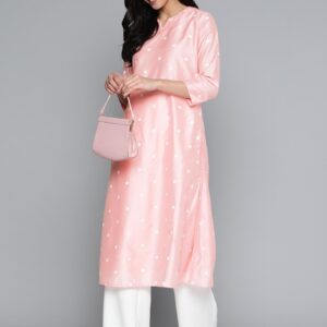 HERE&NOW Women Polka Dot Printed A-Line Kurta