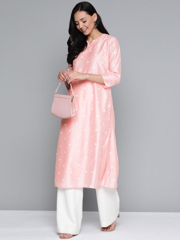 HERE&NOW Women Polka Dot Printed A-Line Kurta