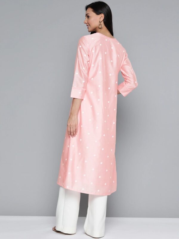 HERE&NOW Women Polka Dot Printed A-Line Kurta