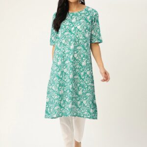 Sangria Women Printed A-Line Kurta