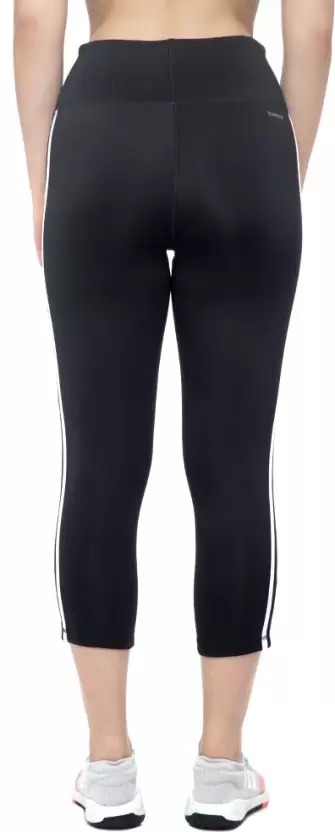 ADIDAS  Striped Women Black Tights