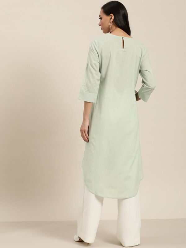 Moda Rapido Women Pure Cotton Layered Straight Kurta