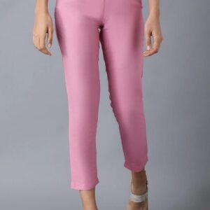 Wishful Women Peach Slim Fit Pants