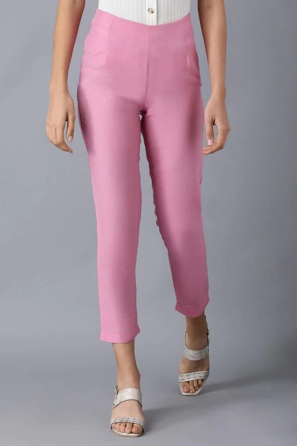 Wishful Women Peach Slim Fit Pants