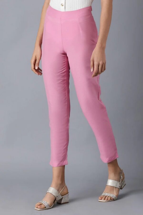 Wishful Women Peach Slim Fit Pants