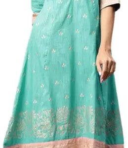 SHREE Women Printed Viscose Blend A-line Kurta