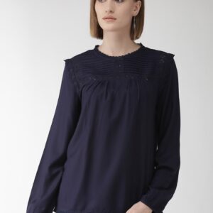 Marks & Spencer Women Schiffli Embroidered Detail Top