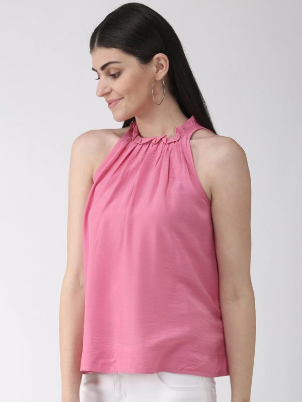 Marks & Spencer Women Pink Solid A-Line Top