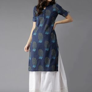 HERE&NOW Women Printed Straight Kurta