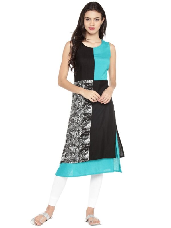 RANGMANCH BY PANTALOONS Women Straight Layered Kurta