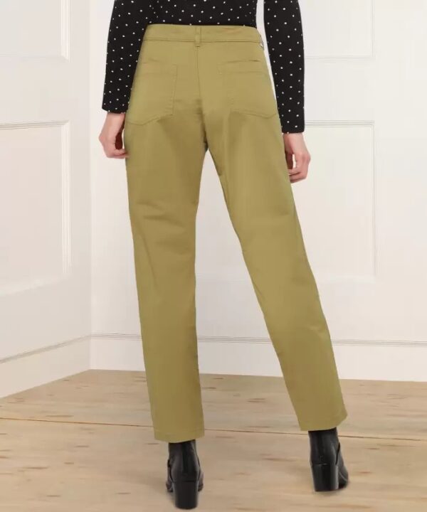 LEVI"S Slim Fit Women Khaki Cotton Blend Trousers