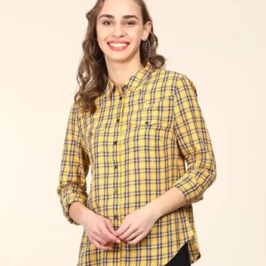 LEVI"S  Women Regular Fit Checkered Casual Shirt