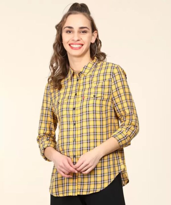 LEVI"S  Women Regular Fit Checkered Casual Shirt